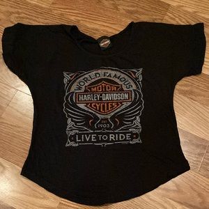 Harley-Davidson dolman style short sleeve shirt
